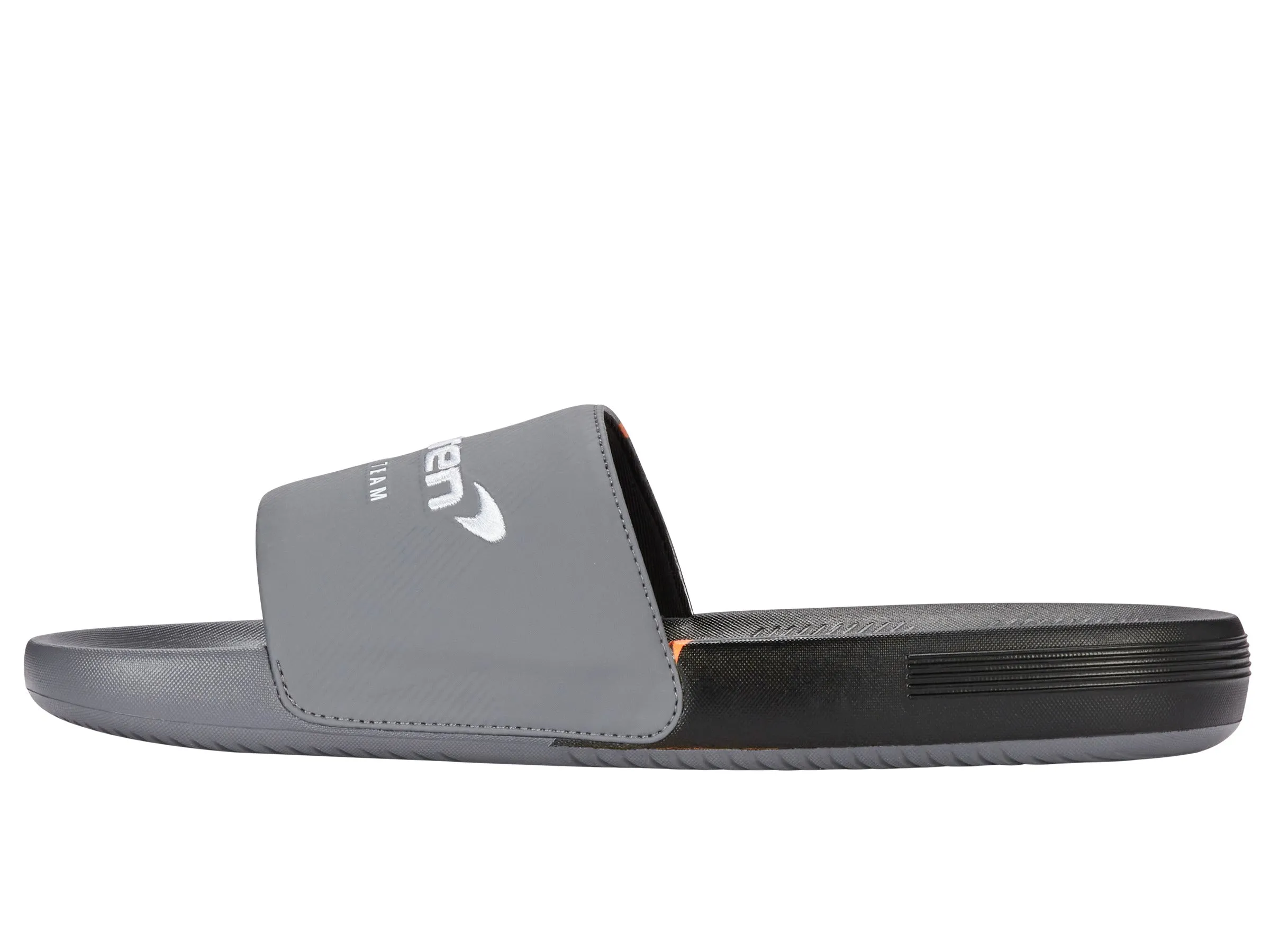 04422-090-M | SLIDE SANDAL X MCLAREN F1 TEAM | ANTHRACITE/BLACK/PAPAYA