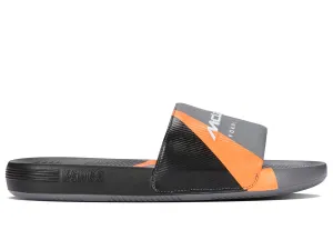 04422-090-M | SLIDE SANDAL X MCLAREN F1 TEAM | ANTHRACITE/BLACK/PAPAYA