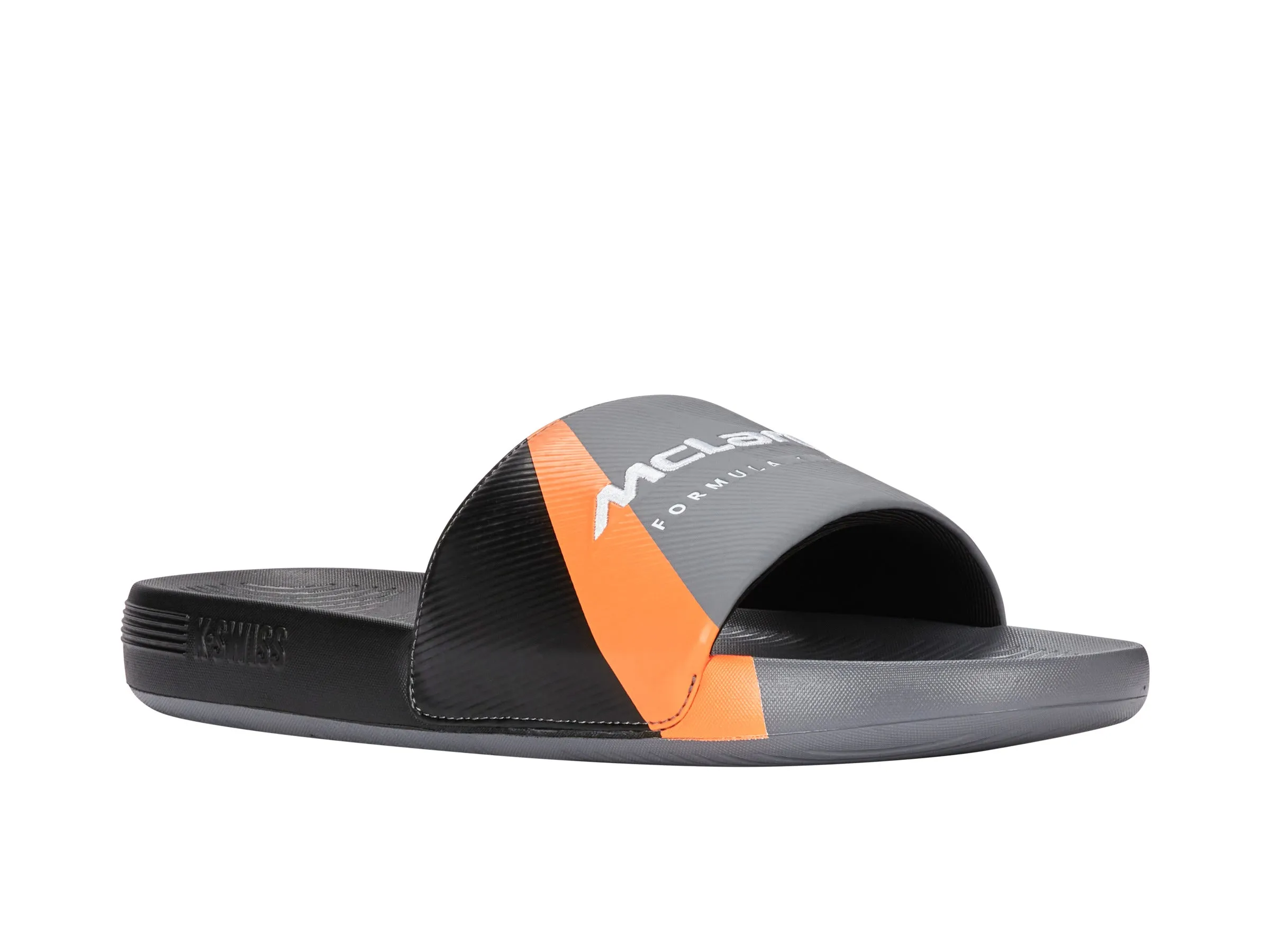 04422-090-M | SLIDE SANDAL X MCLAREN F1 TEAM | ANTHRACITE/BLACK/PAPAYA