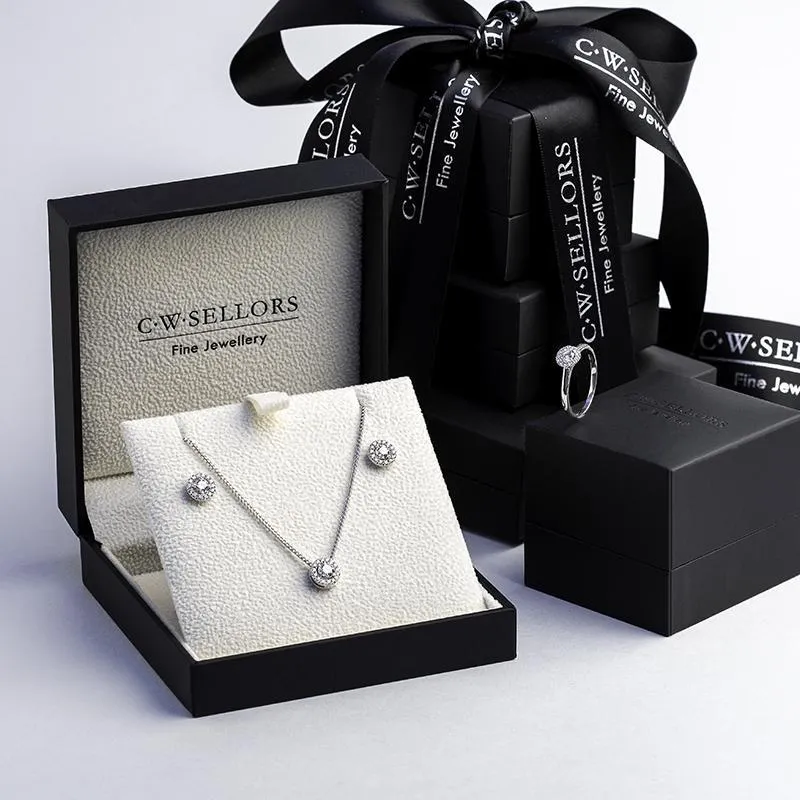 18ct White Gold Diamond Three Piece Gift Set