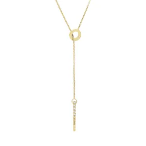 18ct Yellow Gold 0.25ct Diamond Cascading Drop Necklace