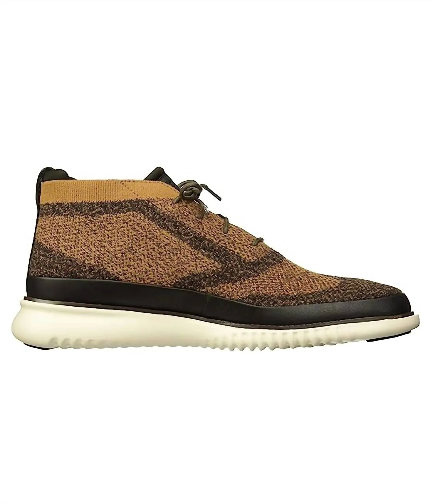 2.zerogrand Stitchlite Chukka Waterproof Sneaker In Ch Habana Heathered/brazilian Sand