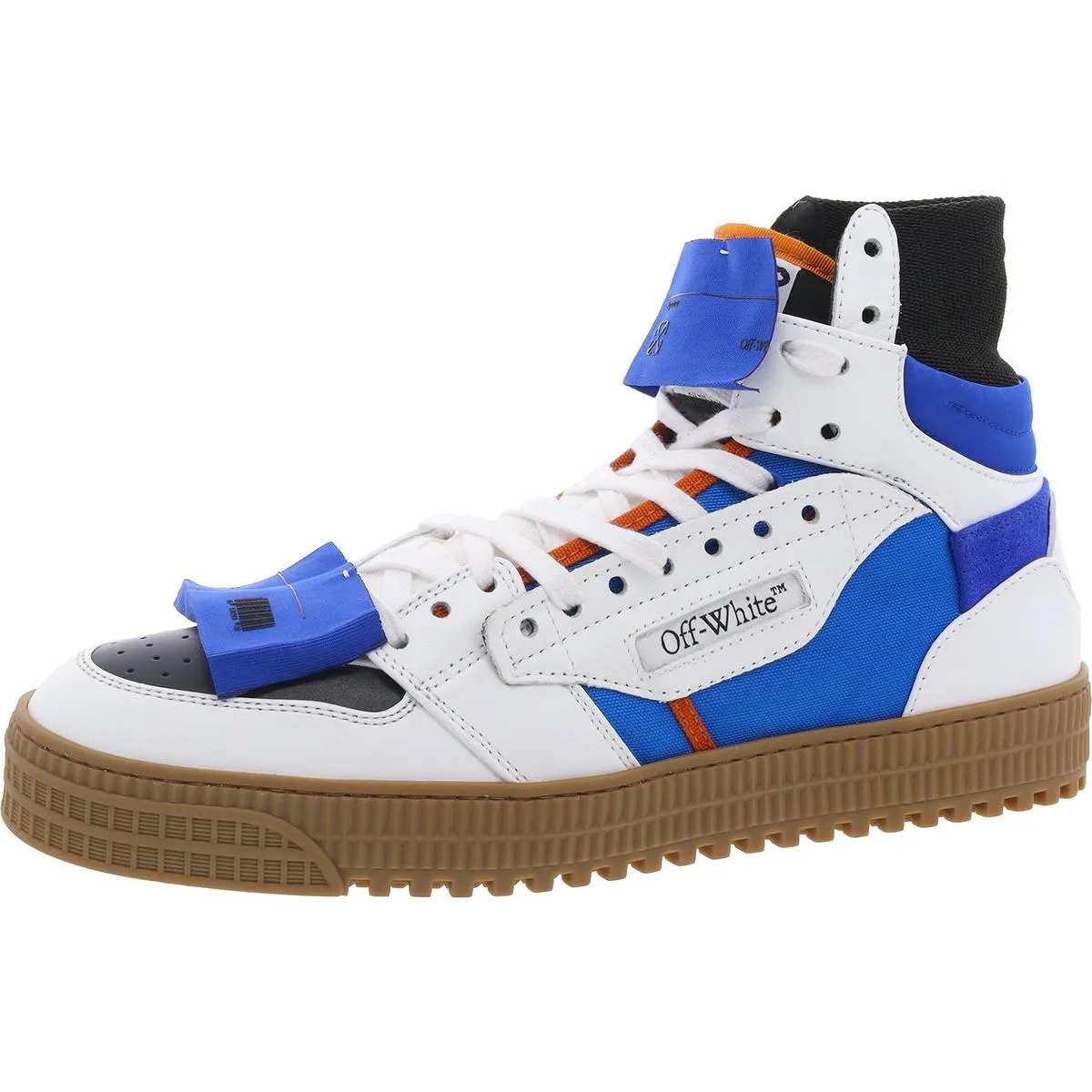 3-0 Off-Court High-Top Mens Lace-Up Leather High-Top Sneakers