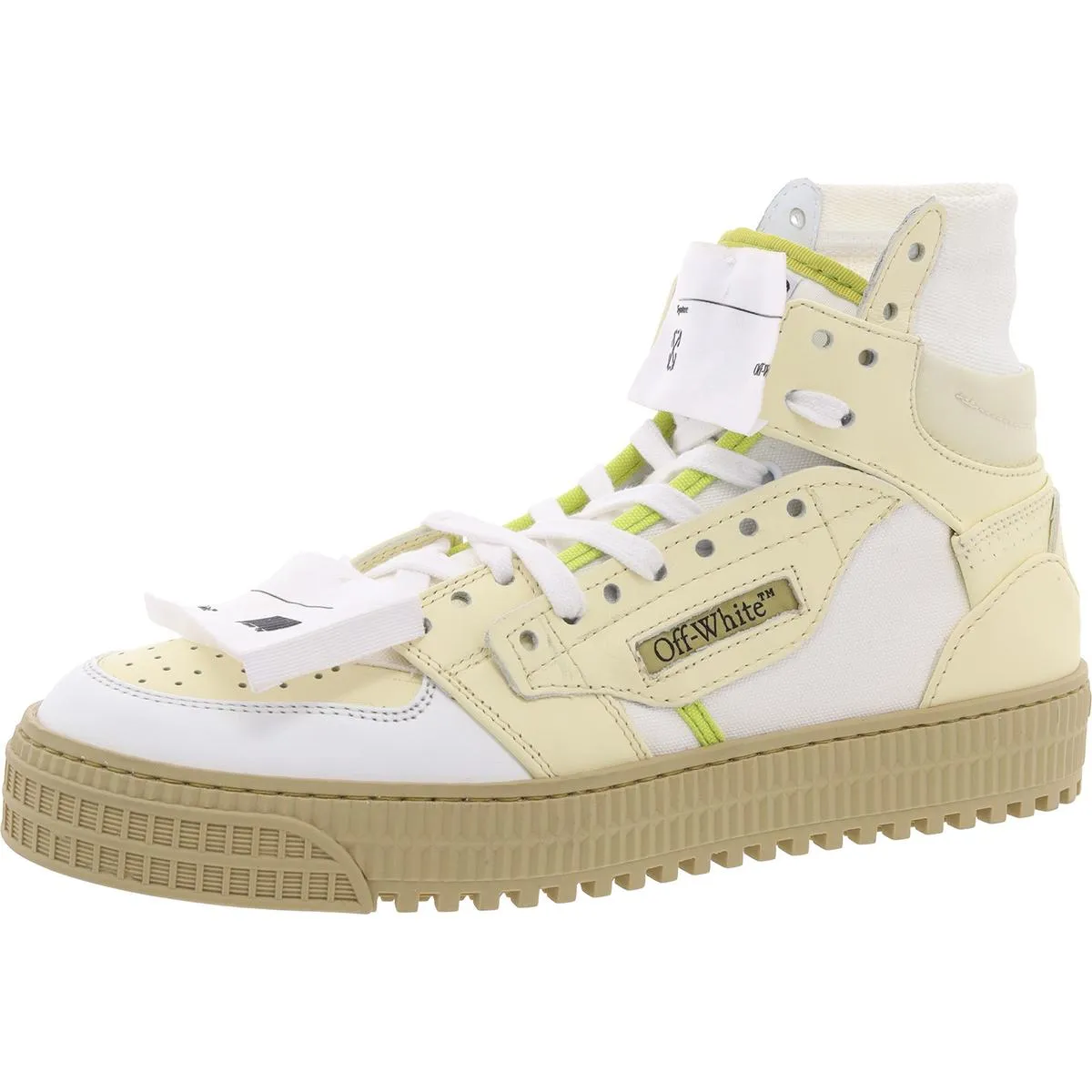 3-0 Off-Court High-Top Mens Lace-Up Leather High-Top Sneakers