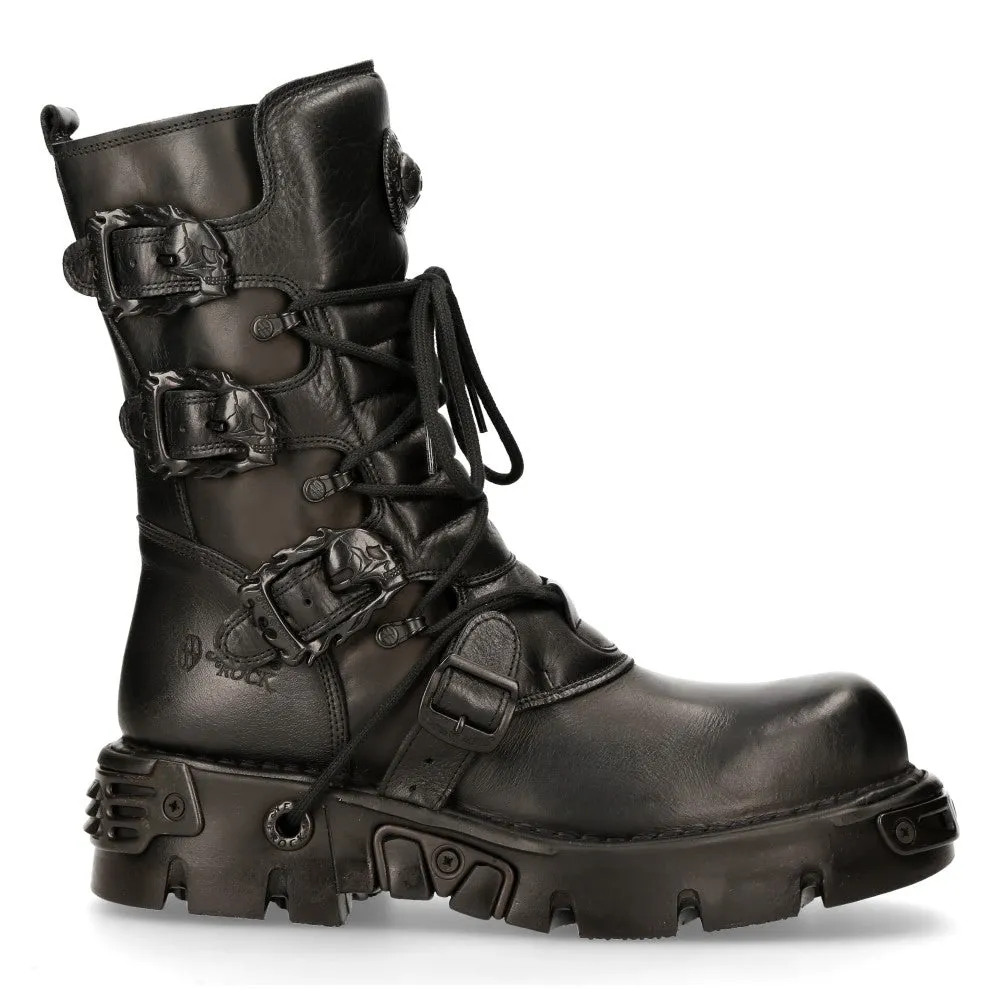 391-S18 Leather Mid Calf Boots