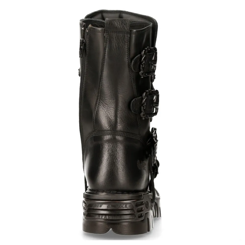 391-S18 Leather Mid Calf Boots