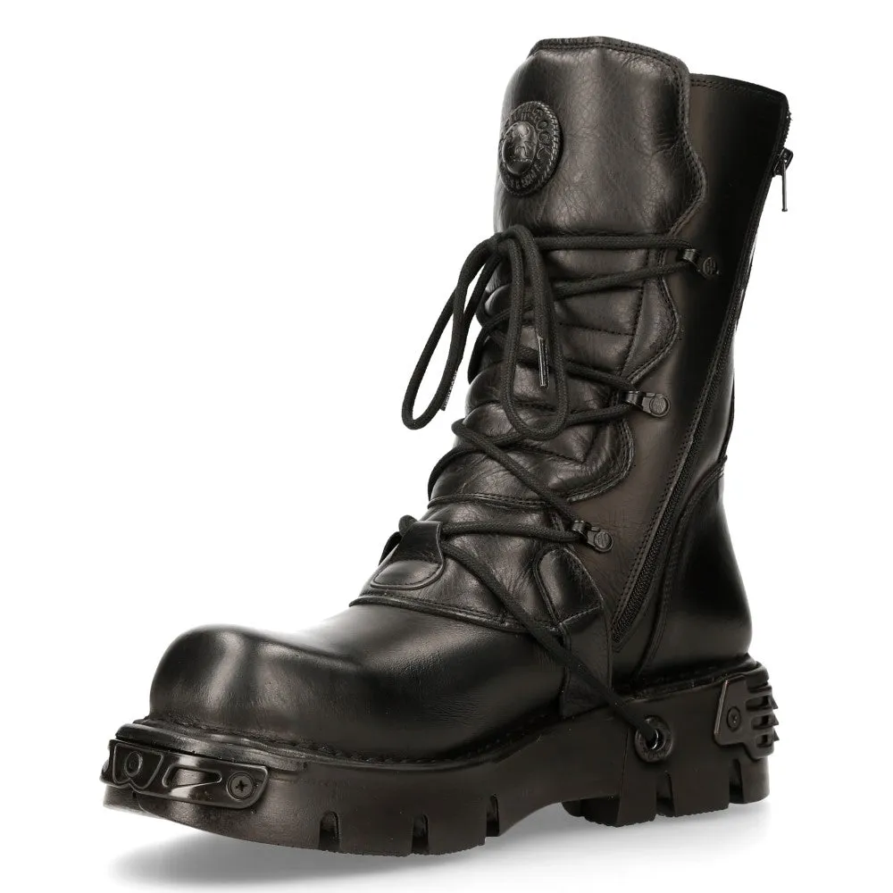 391-S18 Leather Mid Calf Boots
