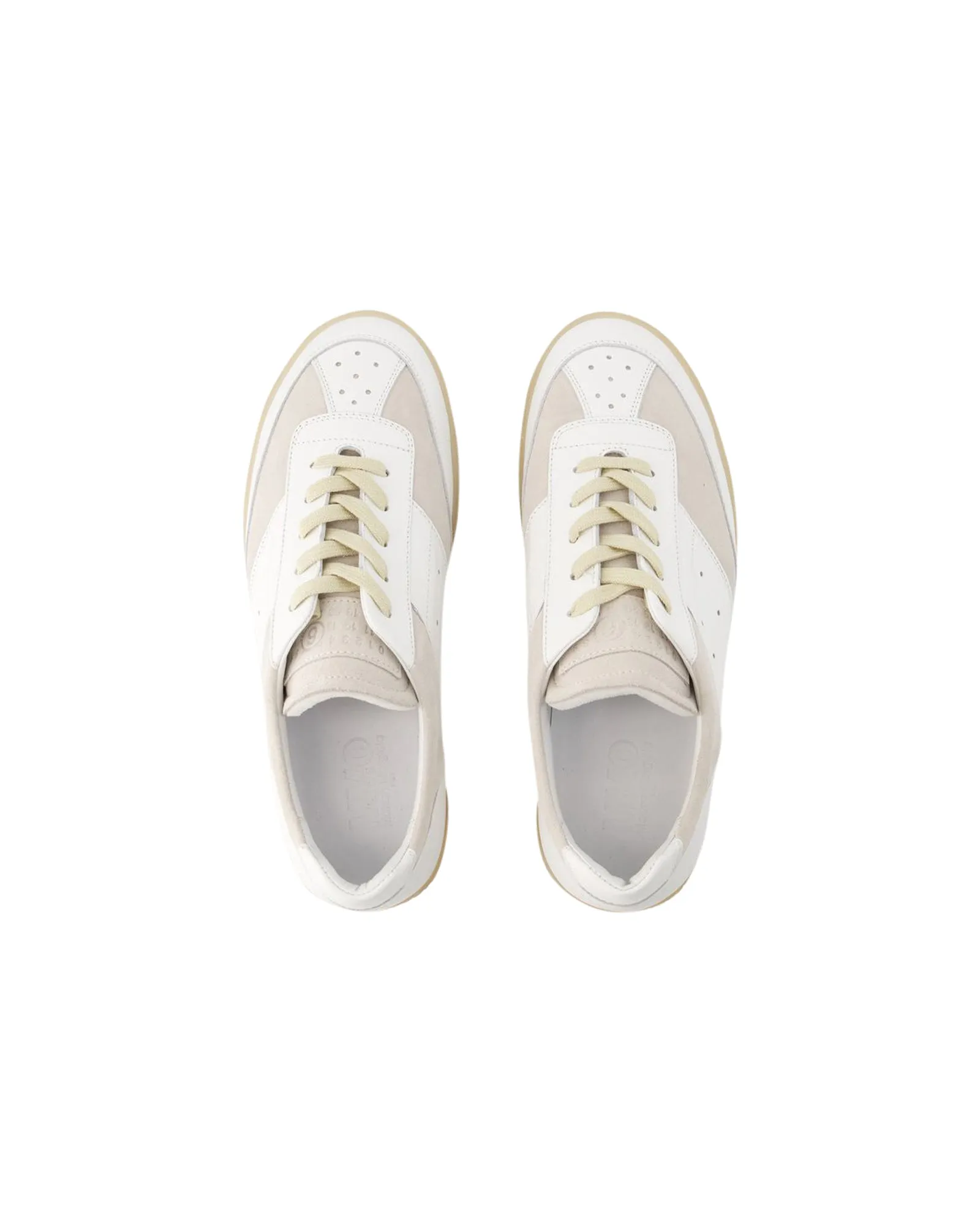 6 Court Sneakers - MM6 Maison Margiela - Leather - White