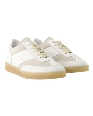 6 Court Sneakers - MM6 Maison Margiela - Leather - White