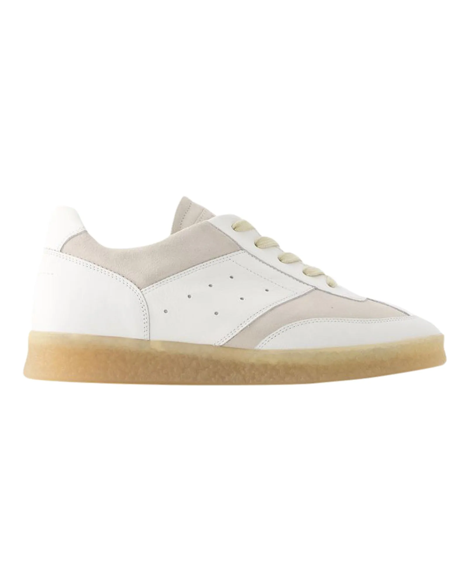 6 Court Sneakers - MM6 Maison Margiela - Leather - White