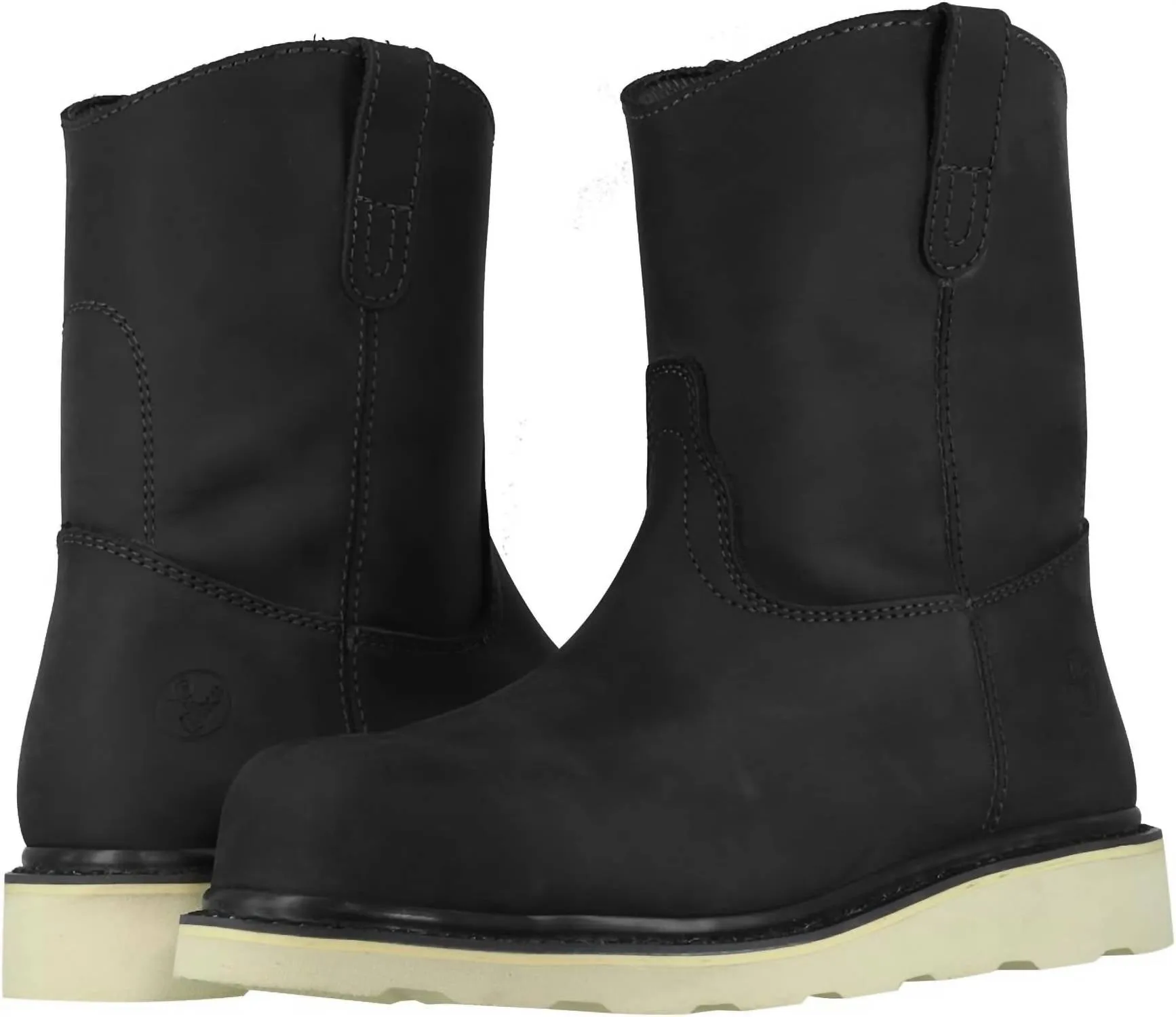 8 Wellington Steel Toe Work Boots  Electrical Hazard Rated 166 In Black