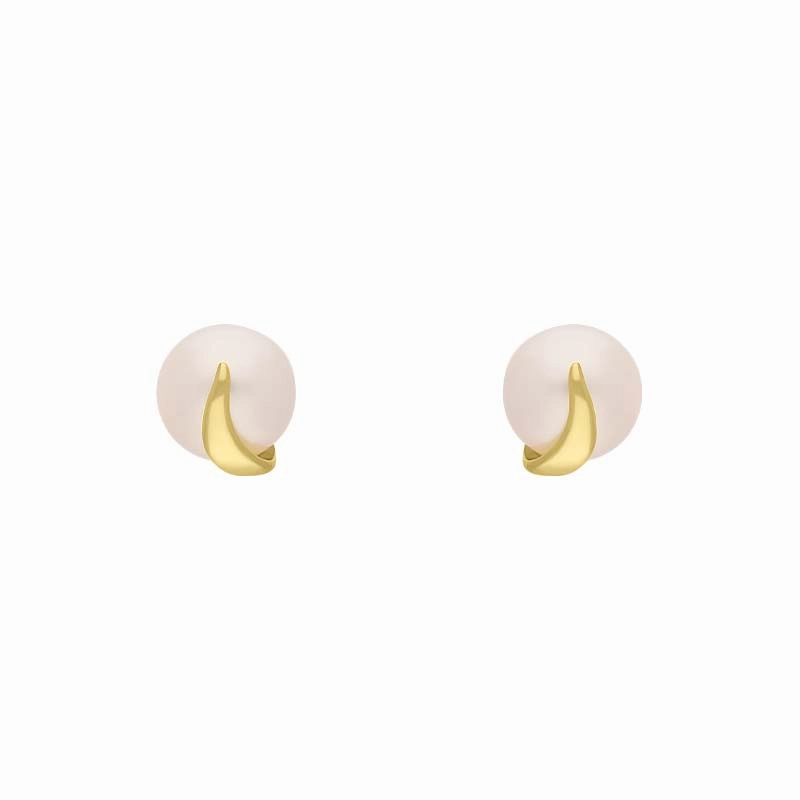 9ct Yellow Gold Freshwater Pearl Stud Earrings