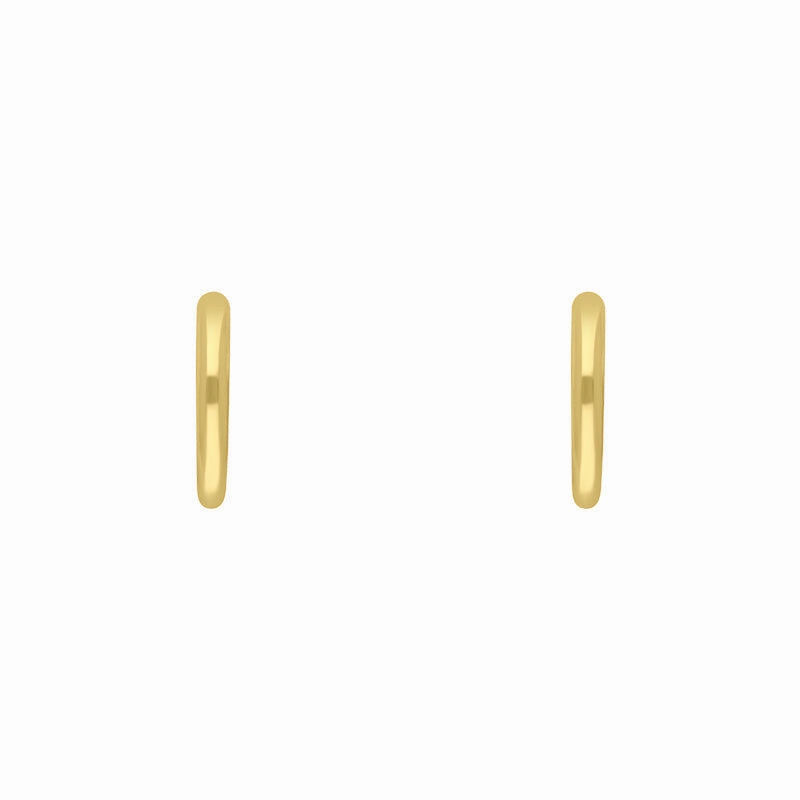 9ct Yellow Gold Round Hoop Earrings