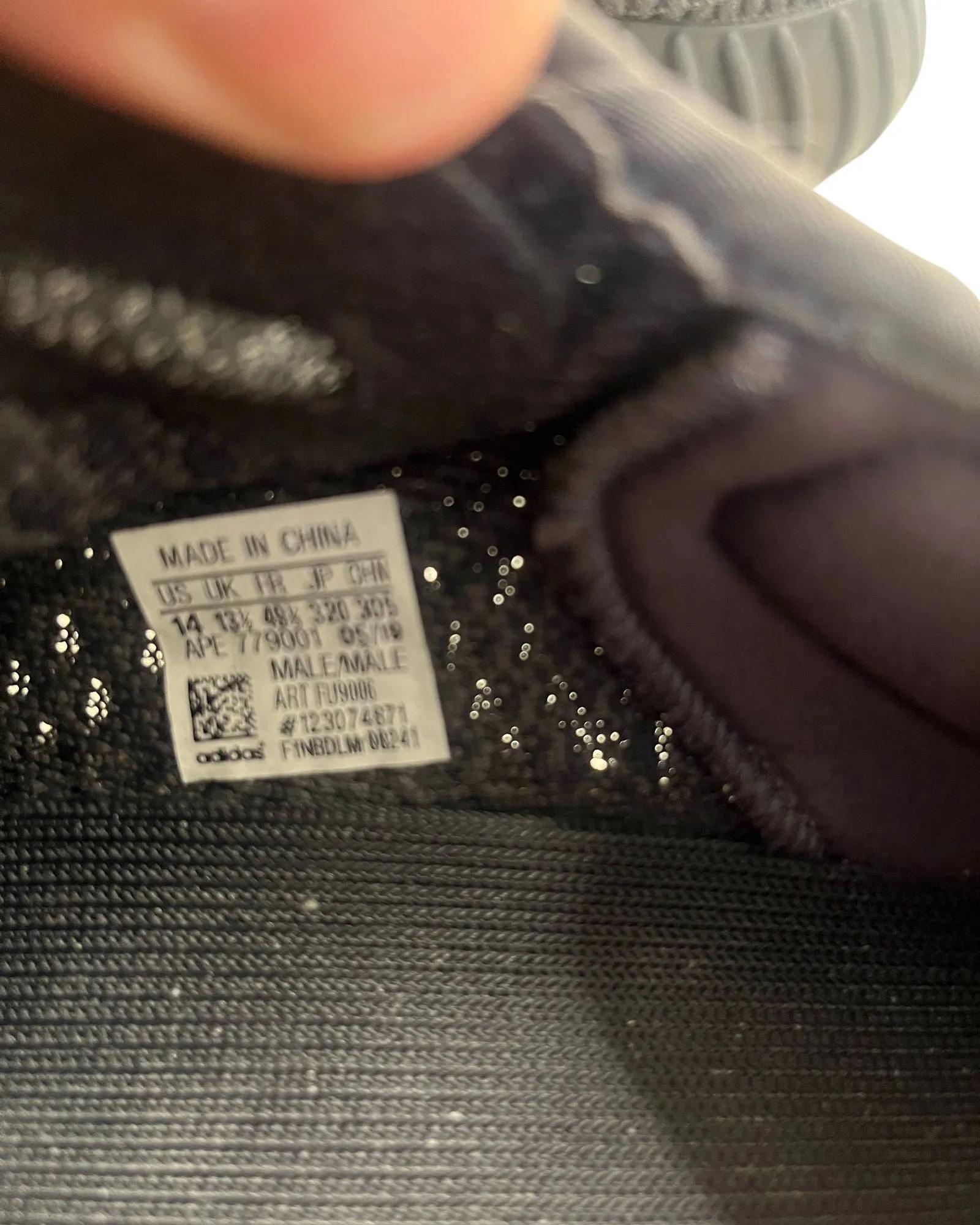 Adidas Yeezy Boost 350 V2 Sneakers in 'Onyx' Black Synthetic