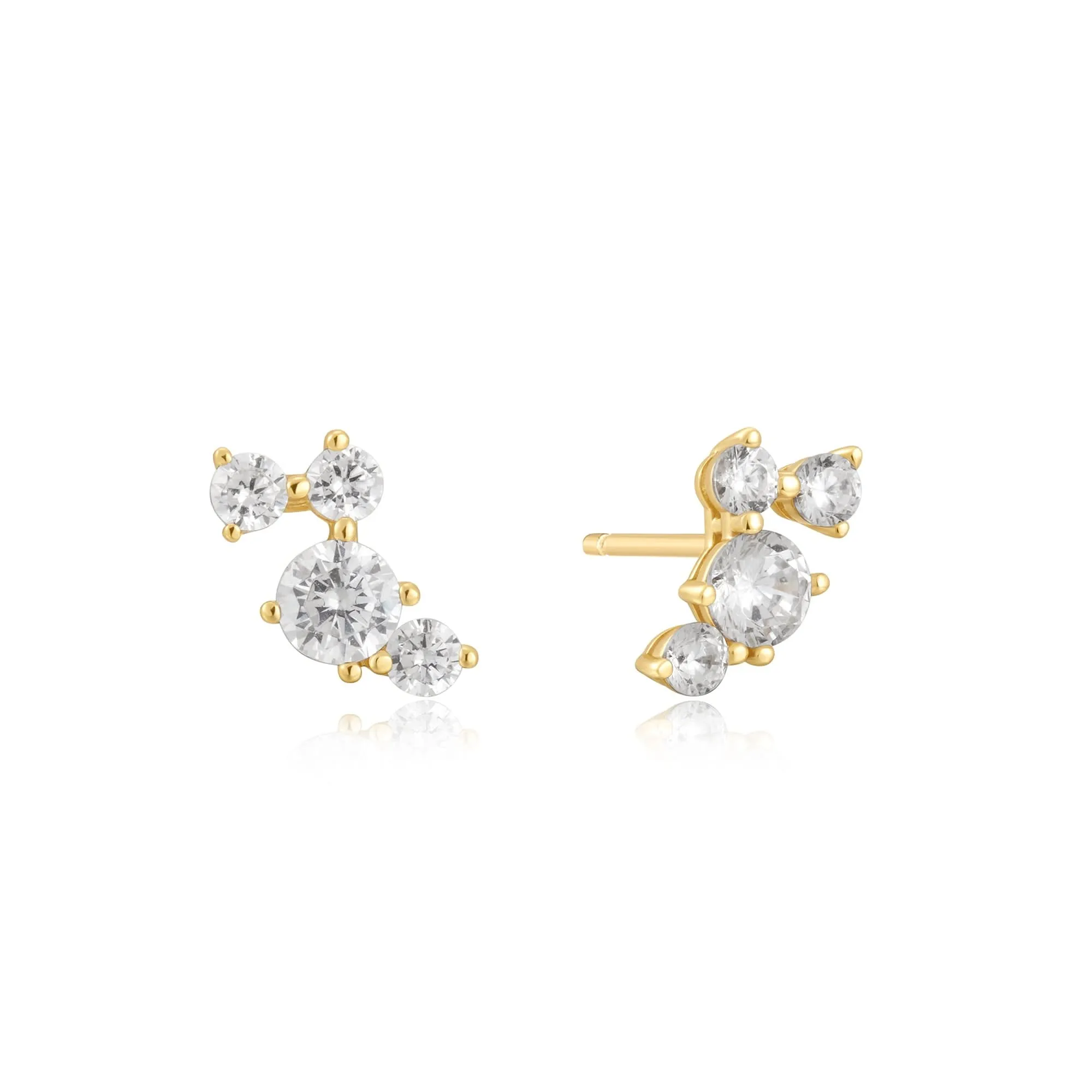Ania Haie Gold Pav Climber Stud Earrings E058-09G