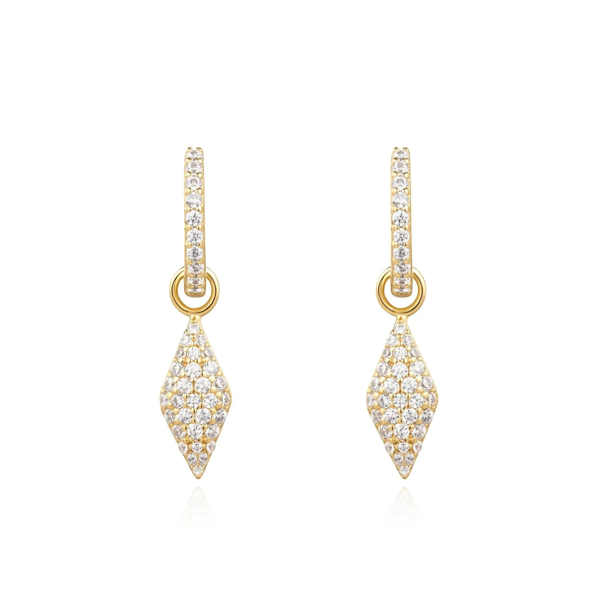 Ania Haie Gold Pave Sparkle Huggies E061-13G