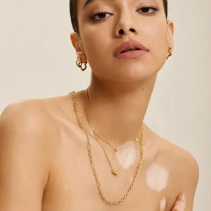 Ania Haie Gold Twisted Wave Chain Necklace N050-02G