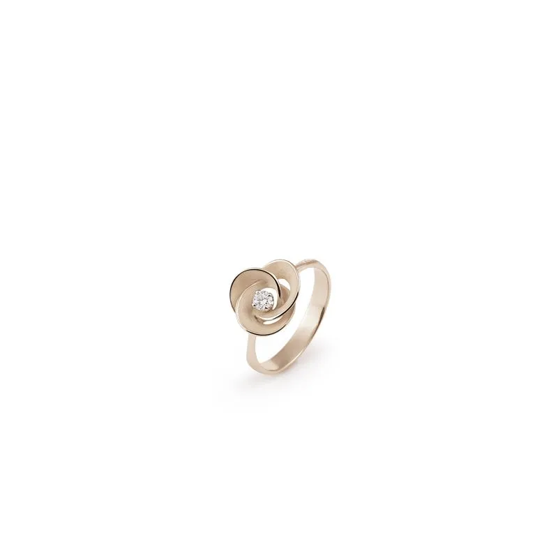 Annamaria Cammilli 18ct Natural Beige 0.1ct Diamond Desert Rose Series Ring