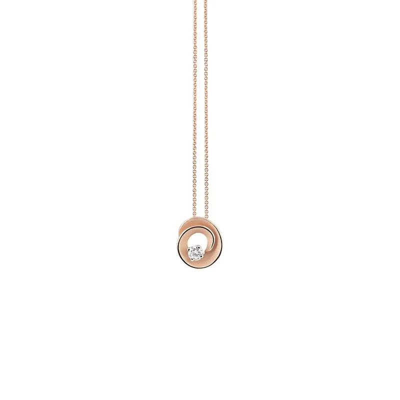 Annamaria Cammilli 18ct Pink Champagne Gold & Diamond Dune Assolo Series Necklace