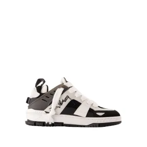 Area Patchwork Sneakers - Synthetic - Black/White