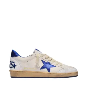 Ball Star Sneakers - Golden Goose -  White/Bluette - Leather
