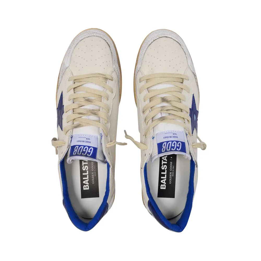 Ball Star Sneakers - Golden Goose -  White/Bluette - Leather