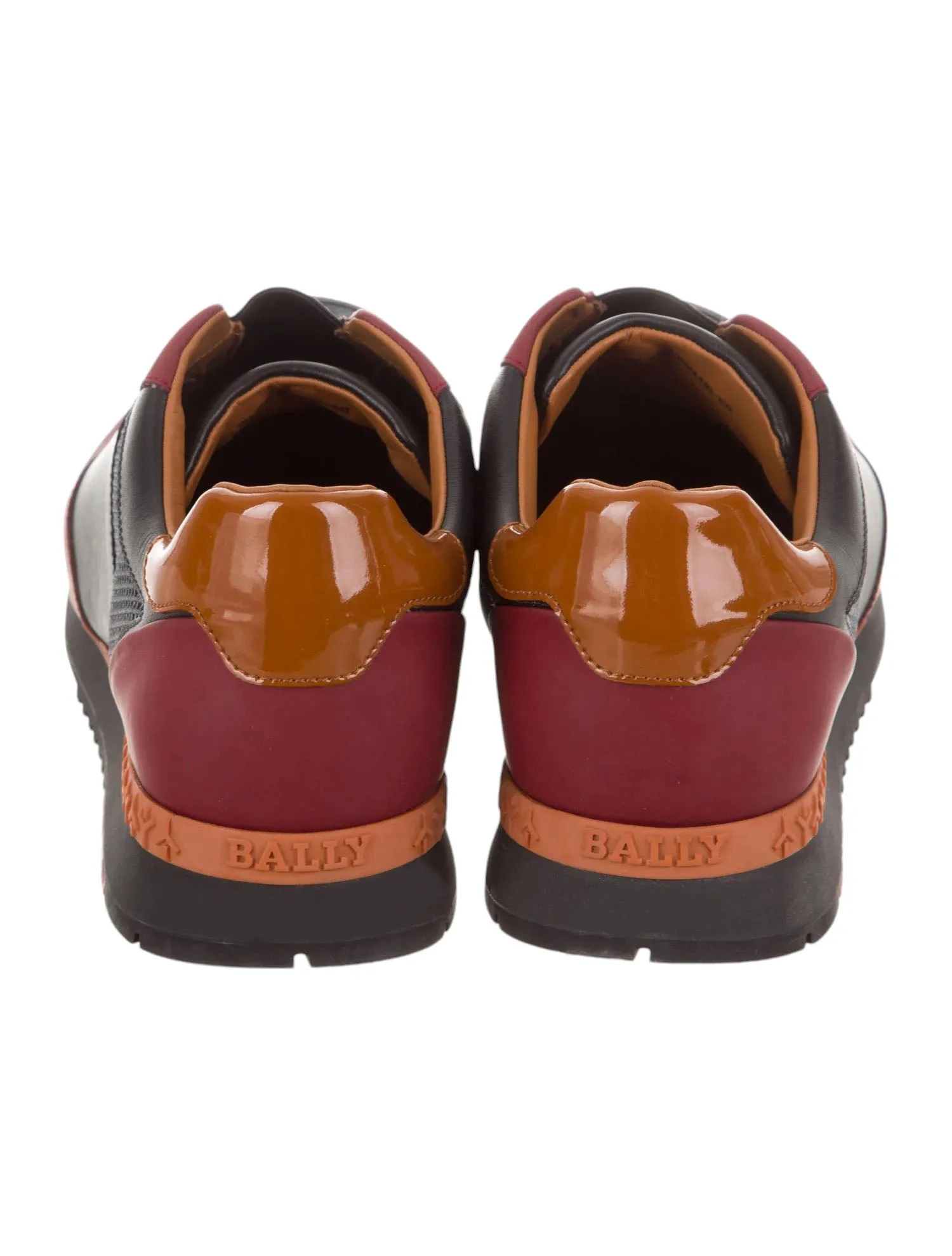 Bally Asmund 6217404 Men's Red Leather/Fabric Sneakers Size US 5.5