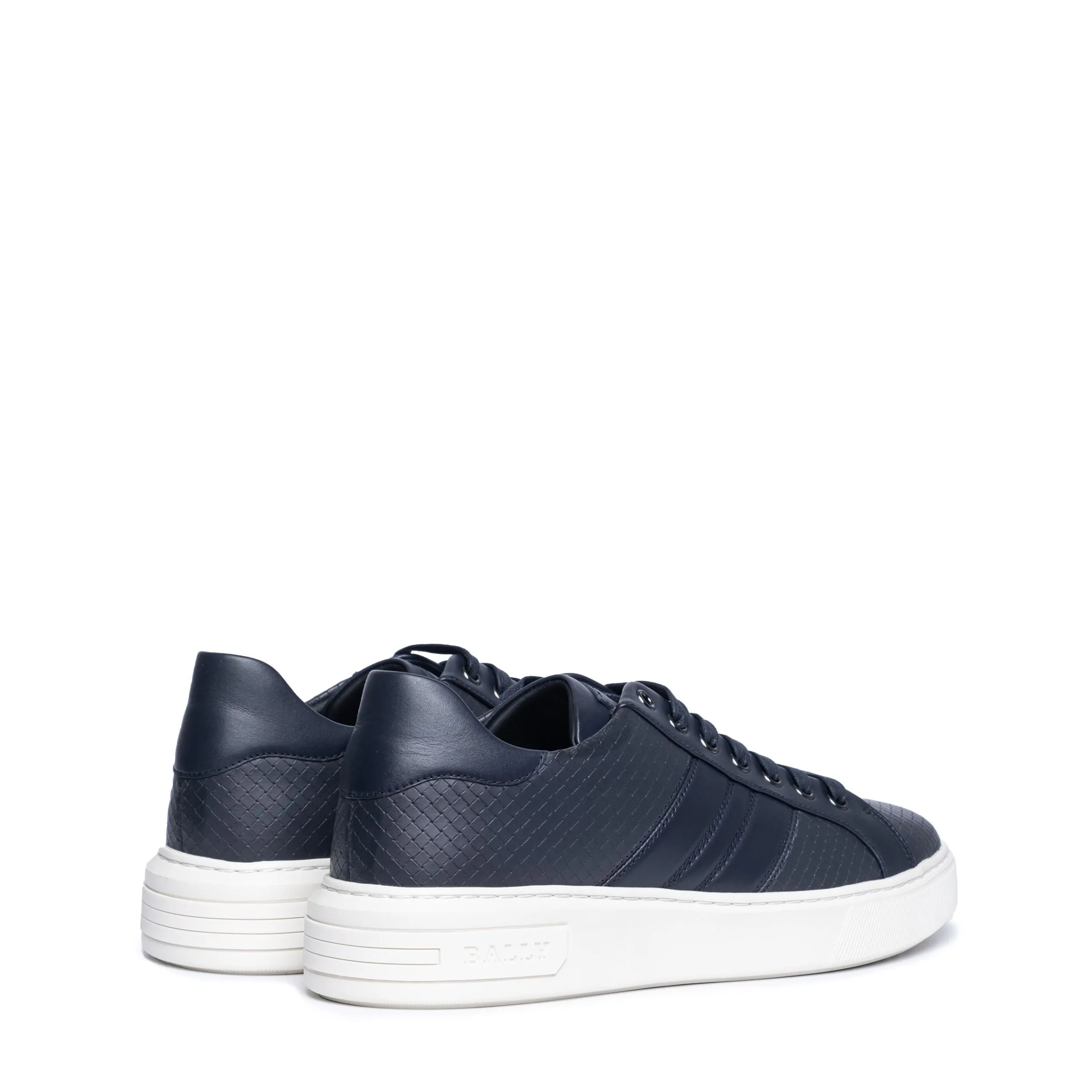 Bally Mirty 6238673 Men's Midnight Calf Leather Sneakers