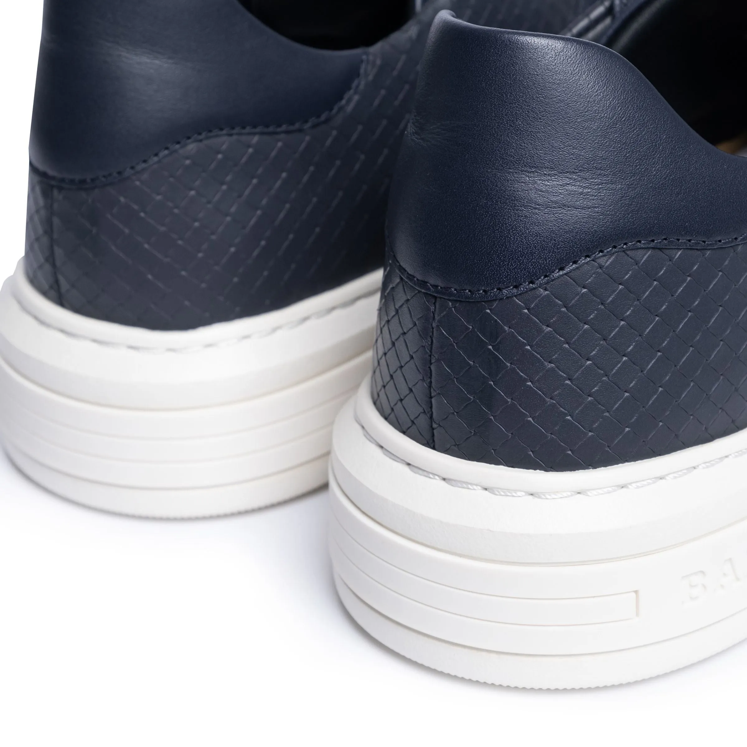 Bally Mirty 6238673 Men's Midnight Calf Leather Sneakers