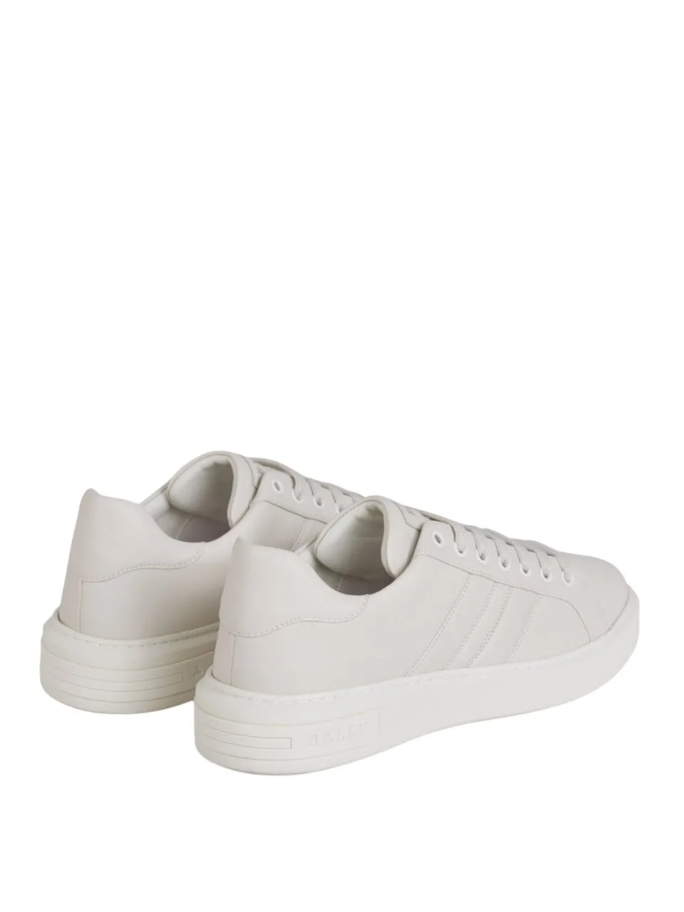 Bally Mirty 6239621 Men's Dusty White Calf Leather Sneakers