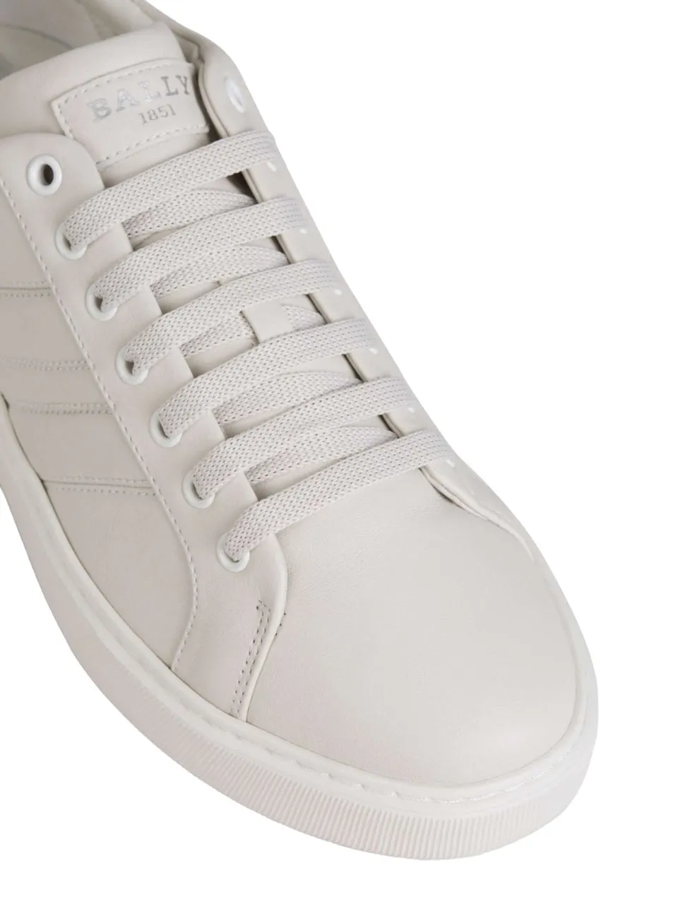 Bally Mirty 6239621 Men's Dusty White Calf Leather Sneakers