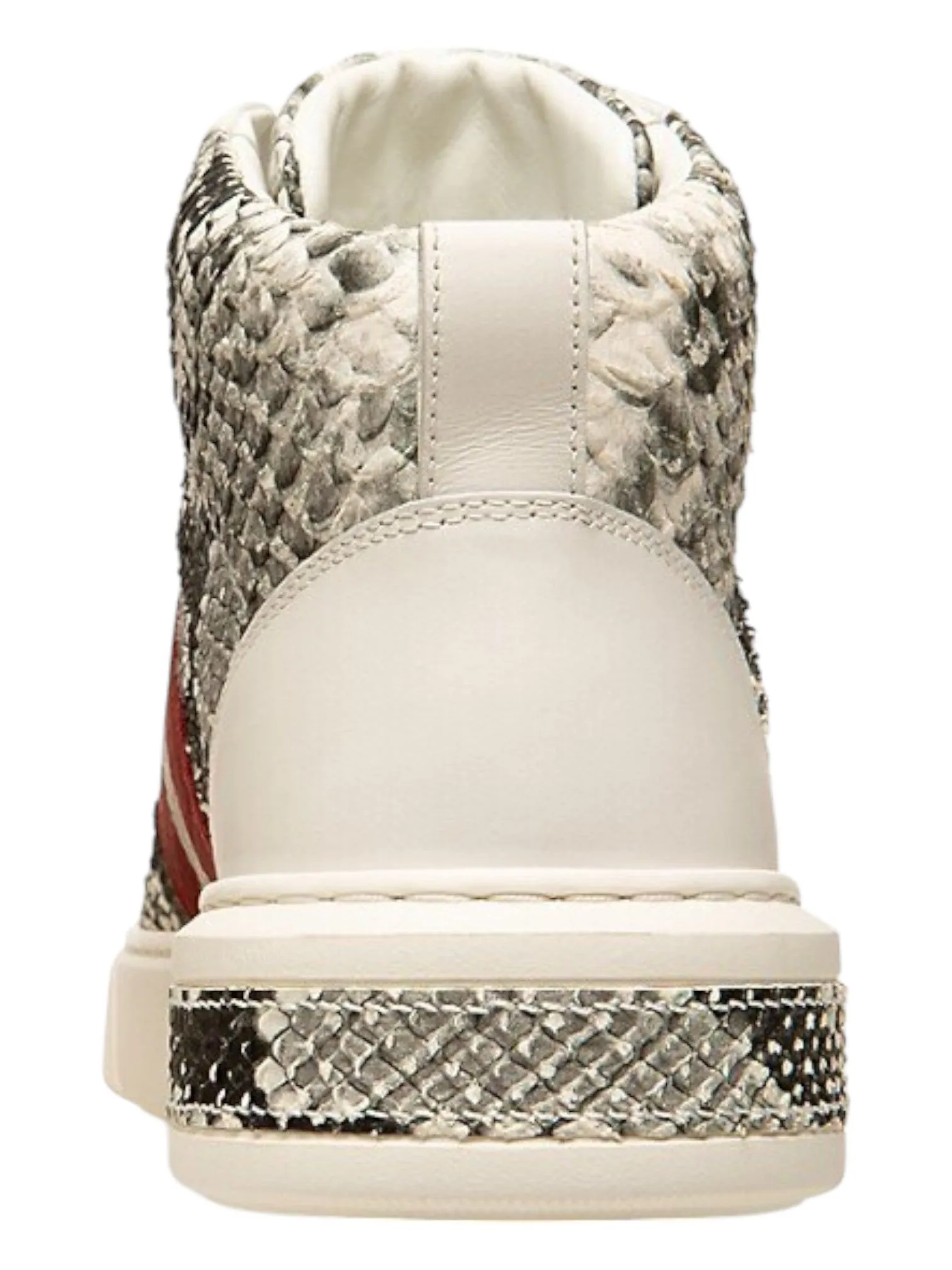 Bally Myles 6238392 Men's White Sheep Printed Leather Sneakers