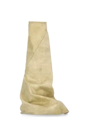 Beige Beige Cotton Boots