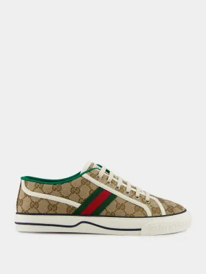Beige GG Gucci Tennis 1977 Trainer