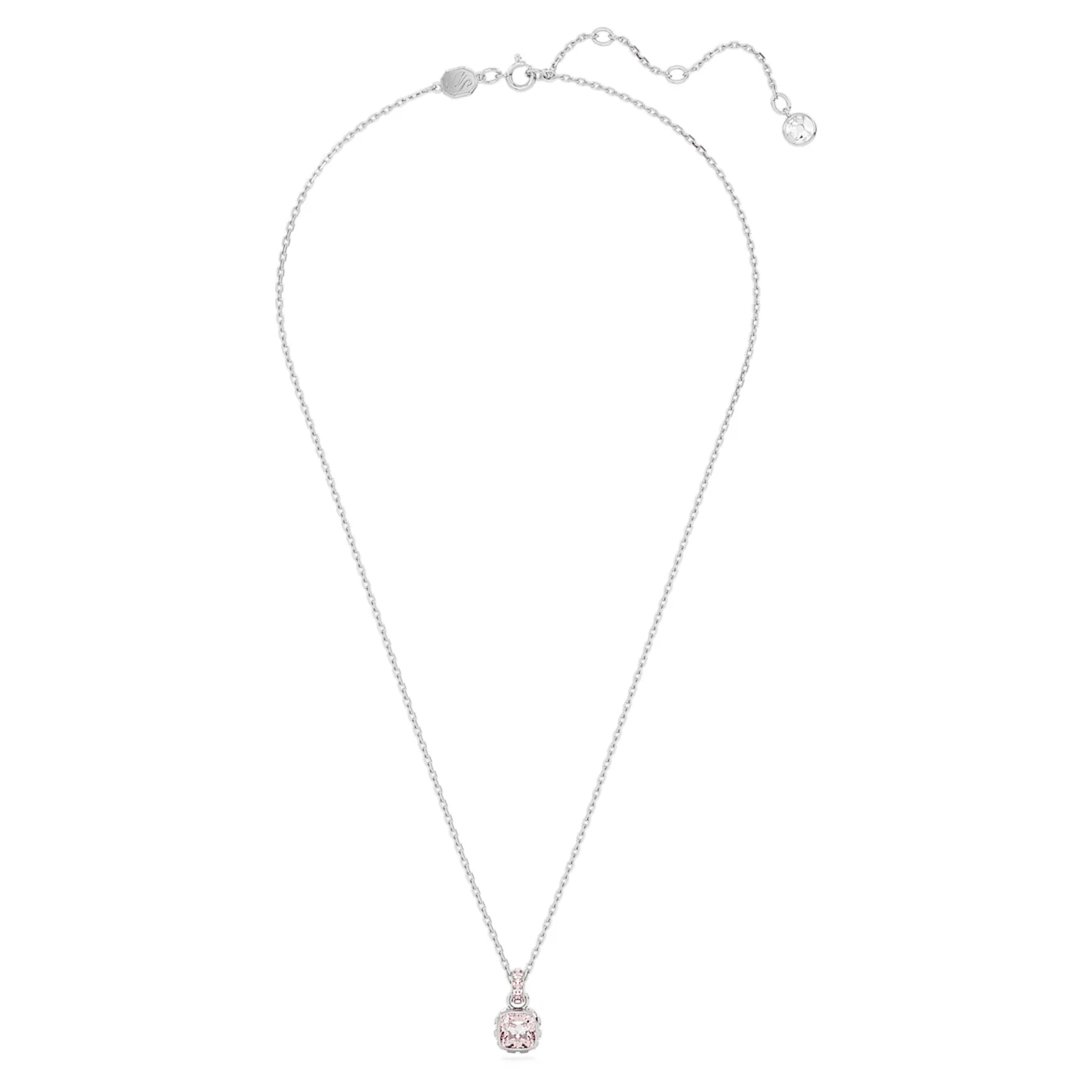 Birthstone June Pink Square - Necklace & Earring
