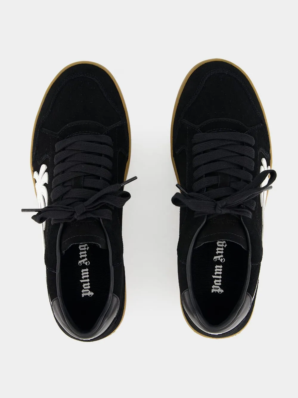 Black and White New Palm 1 Suede Sneakers