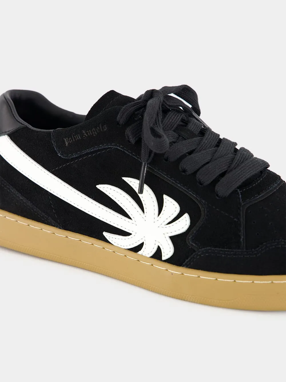 Black and White New Palm 1 Suede Sneakers