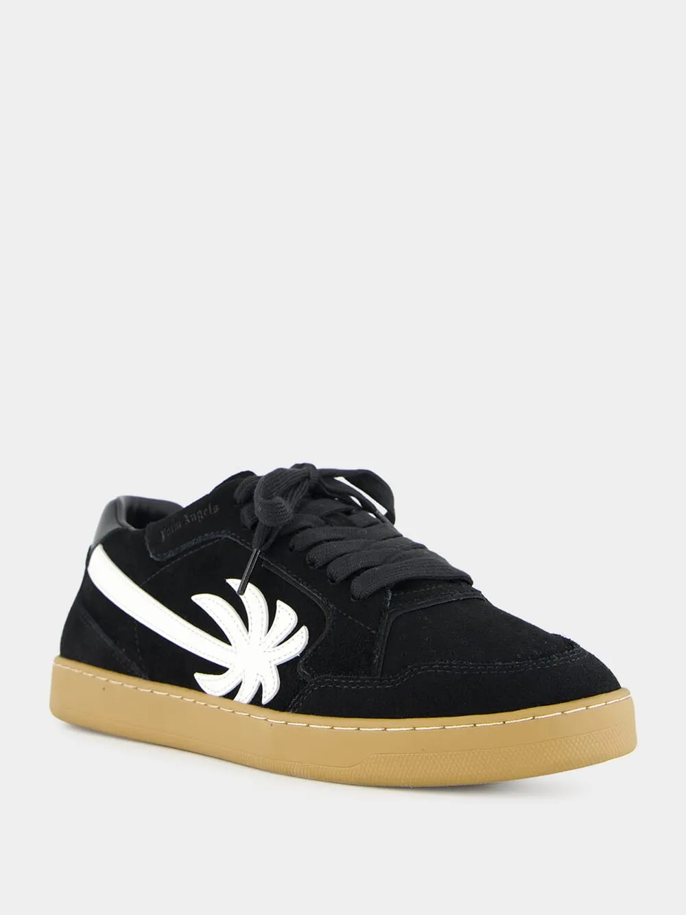 Black and White New Palm 1 Suede Sneakers
