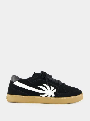 Black and White New Palm 1 Suede Sneakers