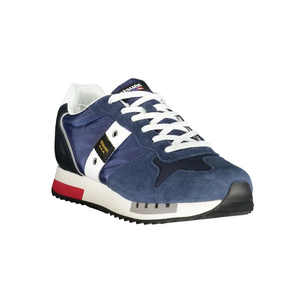 Blauer Polyester Men Men's Sneaker