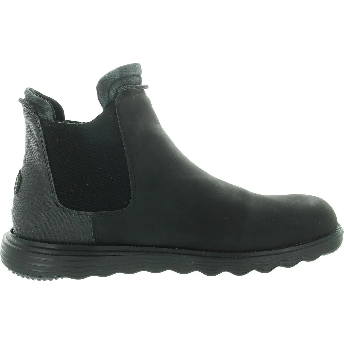 Branson Classic Mens Plaid Faux Leather Chelsea Boots