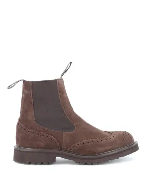 Brogue-Detail Chelsea Boot With Dovetail Finish