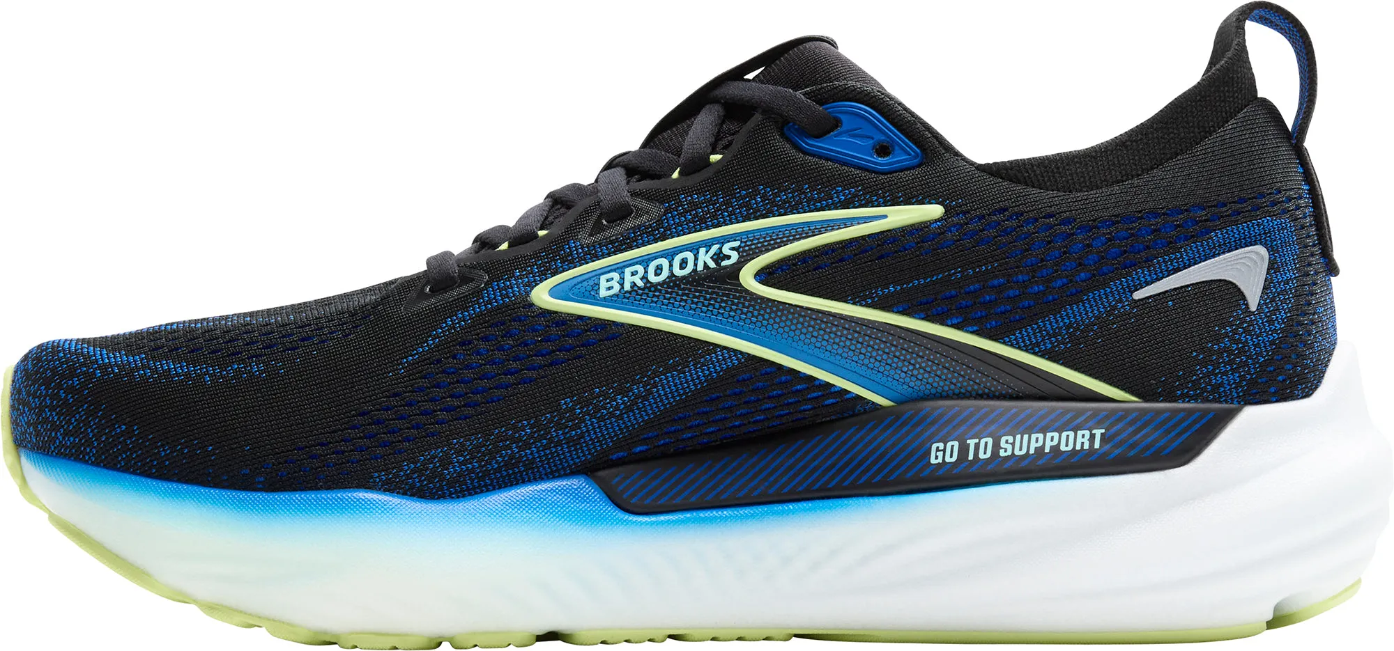 Brooks Glycerin GTS 22 WIDE FIT Mens Running Shoes - Black