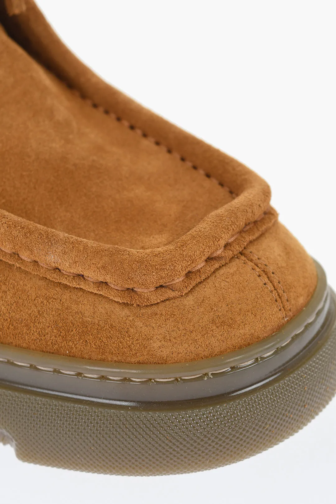 Burberry Suede Wallabee Shoes With Rubber Sole
