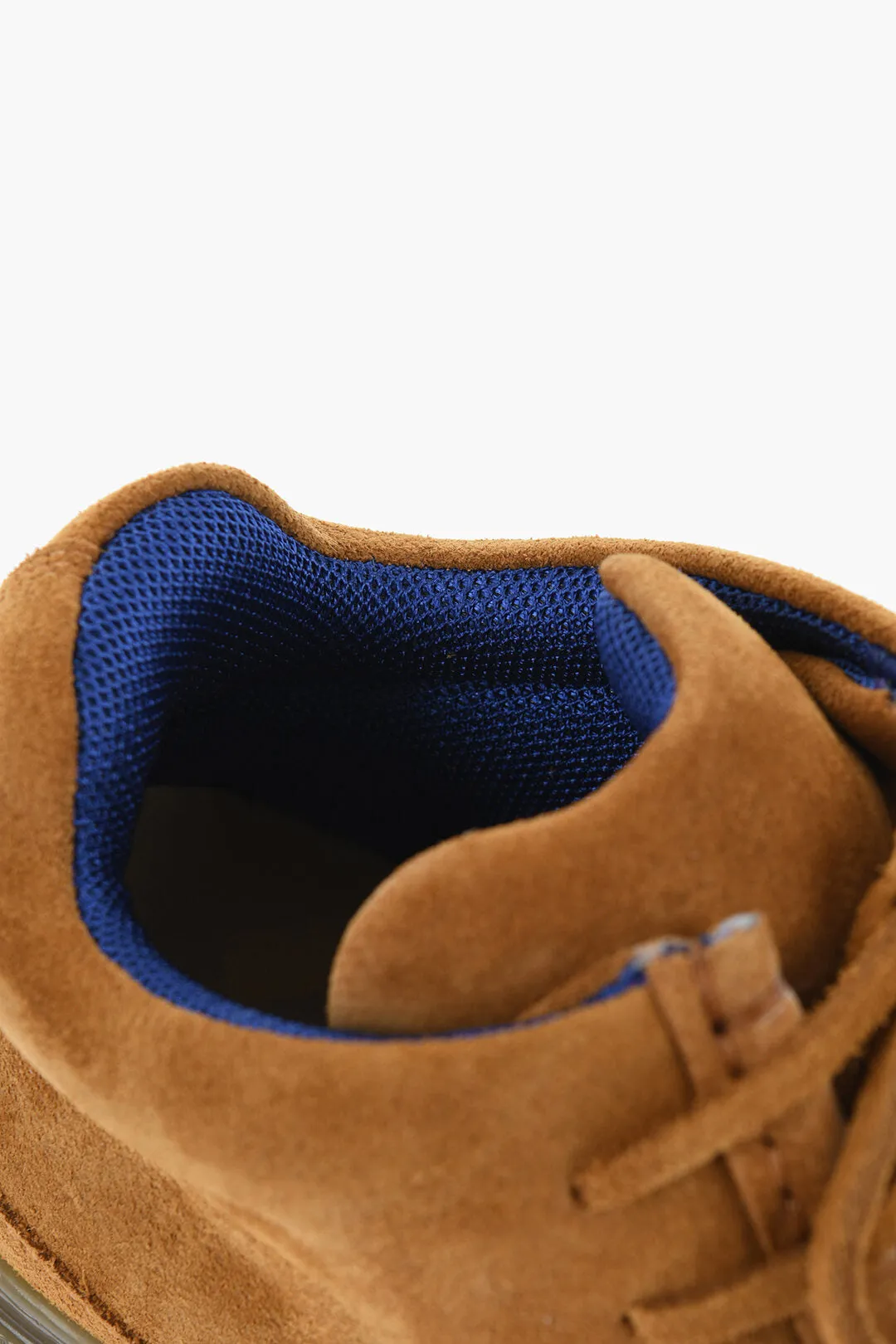 Burberry Suede Wallabee Shoes With Rubber Sole