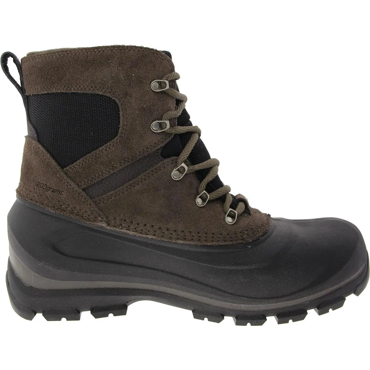 Buxton Lace Mens Fleece Lined Leather Winter Boots