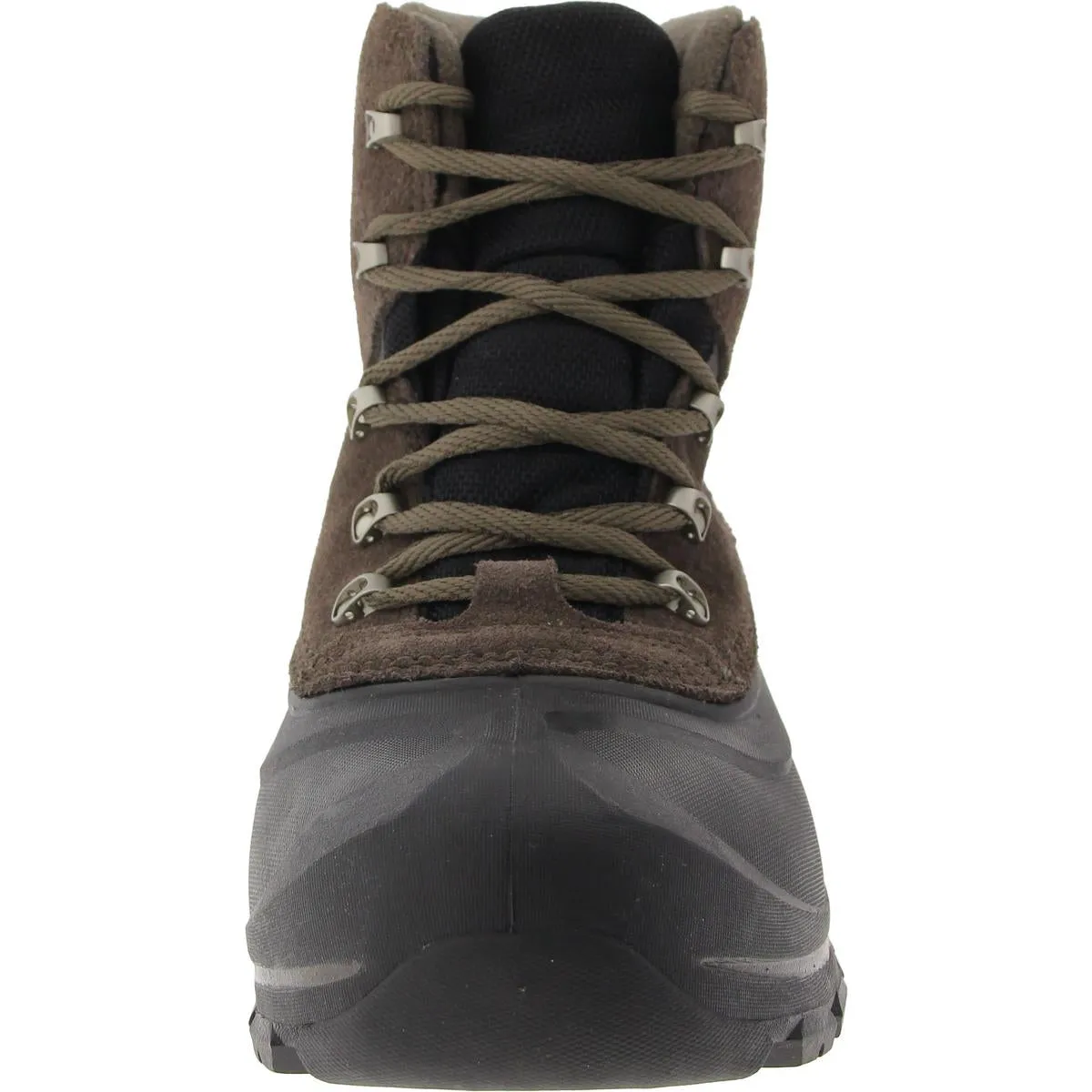 Buxton Lace Mens Fleece Lined Leather Winter Boots