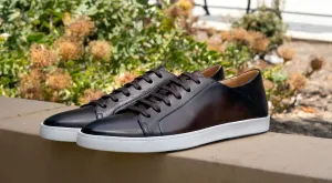 Calfskin Lace-Up Sneaker Chestnut