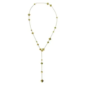 Chimento Armillas Pyramis 18ct Yellow Gold Diamond Studs Necklace