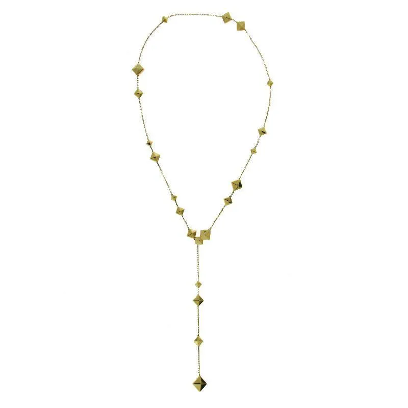 Chimento Armillas Pyramis 18ct Yellow Gold Diamond Studs Necklace